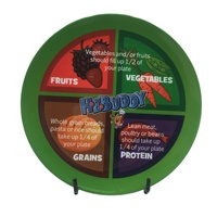 100% assiettes en plastique mélamine impression personnalisée vaisselle ronde pour Camping et équilibrage Type de plat de plat de régime