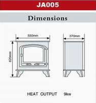 Chimenea Multicombustible <span class=keywords><strong>de</strong></span> Alta Eficiencia Europea con Diseño Ecológico 2022, Estufa <span class=keywords><strong>de</strong></span> <span class=keywords><strong>Leña</strong></span> <span class=keywords><strong>de</strong></span> Hierro Fundido - Product Image 2