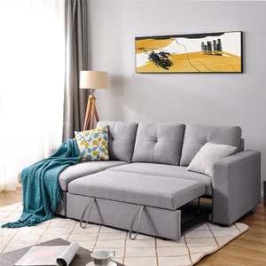 Corner <strong>Pull</strong> <strong>Out</strong> Sofa Come <strong>Bed</strong> Foldable <strong>Single</strong> Sleeper Couch Living Room Sectional Folding Sofa <strong>Bed</strong> with Storage Furniture - Product Image 3
