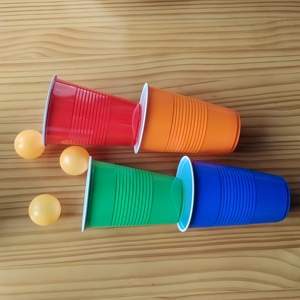 Gobelets en plastique PP à double paroi avec logo personnalisé de différentes couleurs pour boire à froid pour le jeu de cola et la fête pour les <span class=keywords><strong>jeux</strong></span> de bière-pong - Product Image 3