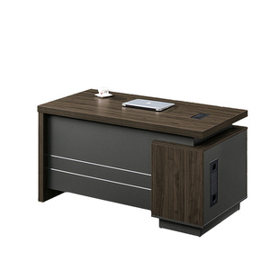 Escritorio individual ejecutivo moderno simple contemporáneo Diseño de tres minas para Office Boss MFC para uso hospitalario Oficina general - Product Image 1