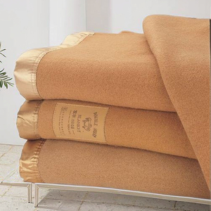 Couverture Raschel 100% <span class=keywords><strong>Laine</strong></span> Brossée Douce <span class=keywords><strong>en</strong></span> <span class=keywords><strong>Laine</strong></span> Mérinos, <span class=keywords><strong>Plaid</strong></span> Hiver Chauffant Anti-Boulochage, Style Uni Personnalisable, Tissée - Product Image 4