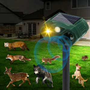 अलार्म सौर अल्ट्रासोनिक एब्स पशु सरीसृप आउटडोर हिरण गिलहरी बिल्ली का शिकार खरगोश कुत्ता निवारक - Product Image 1