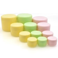 Leere Weiße Runde Kosmetikbehälter mit Schraubverschluss aus Kunststoff 10g 20g 30g 50g 100g 150g 200g 250g Augencreme-Tiegel für Körperpeeling