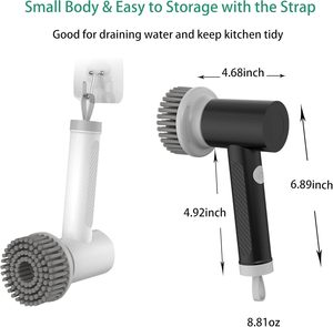 Herramienta de Limpieza 4 en 1 para Cocina y Baño, Cepillo Giratorio Eléctrico para Limpiar la Bañera, el Fregadero y la Vajilla - Product Image 5