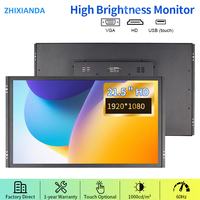 1000 Nits 21.5 Inch 1920*1080 Open Frame Monitor Industrial Use TFT LCD Resistive Capacitive Touch Screen Display With VGA HDMI