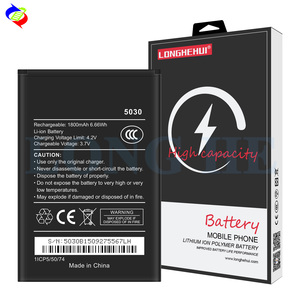 <span class=keywords><strong>Batterie</strong></span> 5030 de nouvelle conception <span class=keywords><strong>pour</strong></span> batteries de <span class=keywords><strong>téléphone</strong></span> <span class=keywords><strong>portable</strong></span> durables à Charge rapide WIKO 1800mah - Product Image 1
