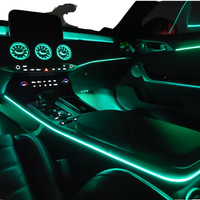 Aérateur avant avec sortie d'air en forme de turbine multicolore et lumière d'ambiance lumineuse pour Kia Stinger, éclairage intérieur automobile