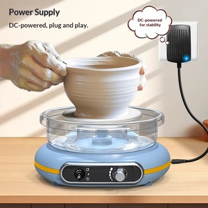 Machine à <span class=keywords><strong>poterie</strong></span> électrique Bview Art Blue, modèle portable avec réglage de vitesse progressif, outil d'enseignement pour la fabrication de <span class=keywords><strong>poterie</strong></span> DIY - Product Image 2