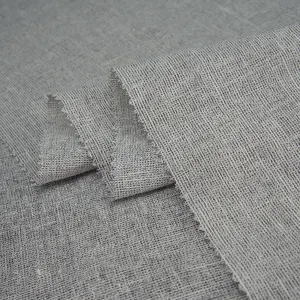 Diskon besar-besaran kain Linen celup organik 94% L 6% P kualitas tinggi untuk garmen
