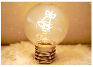 USB Rechargeable LED Edison <span class=keywords><strong>PC</strong></span> Shell G80 Ampoule Papillon Citrouille Rêve Chaleur Heureux Ampoule Alimentée par Batterie - Product Image 5