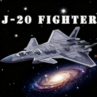 Ensemble de blocs de construction d'avion de chasse de l'armée de l'air, modèle d'avion J-20 Mighty Dragon, modèle 3D, avion en plastique à l'échelle, jouet