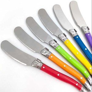 Cuchillo para <span class=keywords><strong>Queso</strong></span> y Untador de Mantequilla de Acero Inoxidable 2CR14 con Mango de ABS Colorido de Grado Alimenticio para Cocina, Hogar y Regalo - Product Image 4