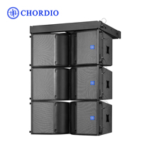 CHORDIO YH-122 Ensemble Professionnel Audio de Scène Haute Puissance avec Haut-Parleurs Doubles 12'' et Caisson de Basses 18'' à Dispersion Large et Niveau de Pression Sonore Élevé