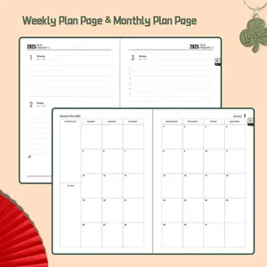A5 kế hoạch hàng tuần kế hoạch hàng ngày quản lý thời gian việc cần làm-Danh sách lịch trình tùy chỉnh chương trình nghị sự hàng năm