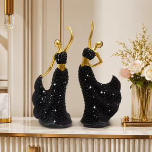 Statuette in Resina di Ballerine in Stile Europeo, Ornamenti Creativi per Casa, Ingresso, Regali di Compleanno, Matrimonio, Sala da Ballo, Lusso Moderno - Product Image 1