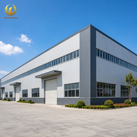 Edificio de taller prefabricado de acero, almacén industrial personalizado para almacenamiento de equipos de fabricación