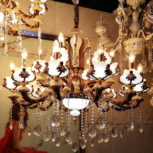 Candelabro de cristal K9 más vendido, lámpara colgante de lujo moderna para el hogar, sala de estar, dormitorio, decoración, tamaños de cristal de altura ajustable - Product Image 1