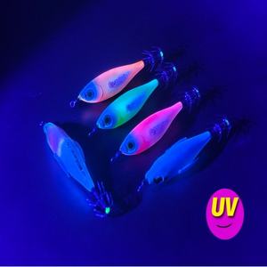 Ensemble de leurres de pêche SNEDA, 5 pièces, leurres en forme de calmar lumineux avec hameçons explosifs, leurres en forme de crevettes équilibrés pour <span class=keywords><strong>la</strong></span> pêche en haute mer - Product Image 6