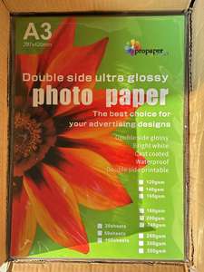 <span class=keywords><strong>Papier</strong></span> photo brillant double face <span class=keywords><strong>160</strong></span> <span class=keywords><strong>g</strong></span>/m², 50 feuilles, imperméable, qualité supérieure, format A3 <span class=keywords><strong>A4</strong></span>, pour imprimante jet d'encre - Product Image 4