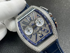 Reloj Mecánico Automático de Diseño Clásico, Noble y de Alta Calidad, con Cronógrafo y Diamantes Completos, a la Moda - Product Image 3