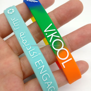 צמיד סיליקון מותאם אישית צמיד סיליקון צמיד סיליקון צמידי סיליקון מכונת הדפסת מסך - Product Image 2