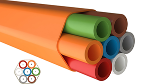 Conducto Multifilar de HDPE Anti-UV con Núcleo de Silicona de 7 Vías DN32 DN40 para Fibra Soplada FTTH, Telecomunicaciones y Conducto Subterráneo - Product Image 2