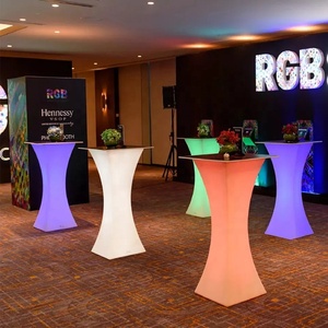 Nueva mesa de barra de luz LED con cambio de 16 colores y silla muebles de fiesta muebles luminosos LED recargables - Product Image 4
