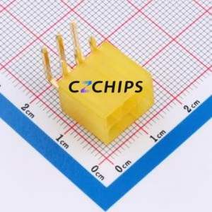 DLL-5569-6AW-GOLD-YE Wire-to-Board Pin Header Bent Lead Through Hole,P=4.2mm Connector 2x3P 4.2mm Right Angle Insert 6P - Product Image 1