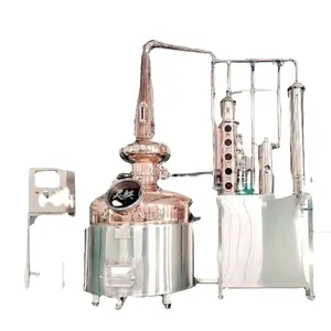 METO elektrischer oder dampferhitzer Destilliergerät Gin-Destilleriezubehör hausgemachter Wodka-Kit Mondbrenner Rum Spirituosen Kupfer