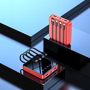 Khuyến mại Quà tặng gương LED hiển thị kỹ thuật số ngân hàng điện 10000mAh 4 được xây dựng trong cáp - Product Image 6