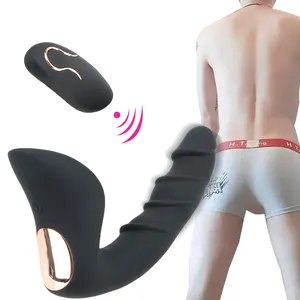 SacKnove 10 velocità casa giocattoli del sesso Wireless vibrante massaggiatore per massaggio alla prostata vibratore anale per gli uomini masturbazione Gay