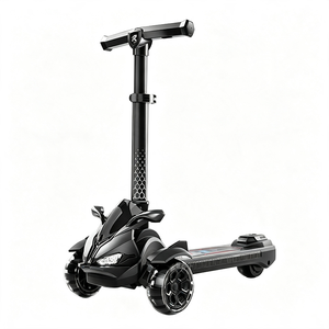 Skuter Lipat Modern Tiga Roda HT 816 Grosir, PU, 3 Pengaturan Kecepatan, Pedal Elektronik Pintar, Mainan Anak, Untuk Penggunaan Luar Ruangan - Product Image 2