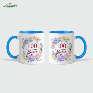Tasse à café en céramique rose 80 & Fabulous Since 1946, 11 oz, motif floral, cadeau de 80e anniversaire pour femme, grand-mère, maman, vente en gros, logo personnalisé - Product Image 4