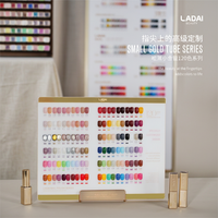 Vente flash LADAI - Ensemble de vernis à ongles en gel UV 120 couleurs, formule non toxique avec nuancier et présentoir pour salon de manucure