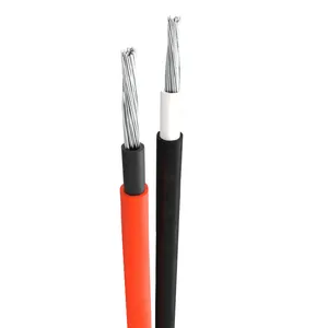 Custom photovoltaic cable single core 2.5/4/6 flat solar wire manufacturers direct supply