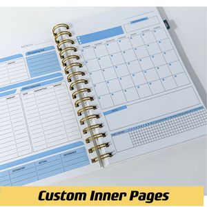 A5 Size Hardcover Expense Tracker Notebook Budget <b>Accounts</b> <b>Book</b> Journal Custom Yearly Planner With Box - Product Image 3