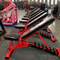 Banco de Pesas Ajustable, Inclinable, Declinable y Plano, para Ejercicios con Mancuernas, Abdominales y Entrenamiento de Fuerza, para Gimnasio o Club de Fitness