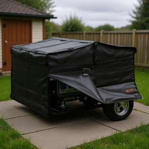 Copertura per generatore 34x24x21 pollici in nylon impermeabile per generatori a benzina da 3500-12000W - Product Image 2