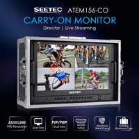 Moniteur de diffusion portable SEETEC ATEM156-CO, nouveau, 4K, pour écran de 15,6 pouces, 60 Hz, 16:9, FHD, IPS, interface Type C
