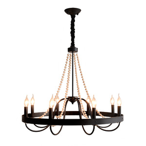 French Vintage Style Chandelier Round Multi Head LED <b>Light</b> For Living Room Bedroom Dining Room Home Decor - Product Image 4