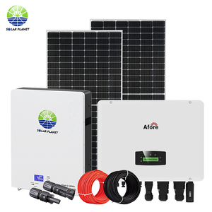 ชุดระบบโซลาร์เซลล์ไฮบริดอุตสาหกรรมขนาด 10kw 20kw 30kw พร้อมแบตเตอรี่ลิเธียมไอออนติดตั้งง่าย มาพร้อมตัวควบคุม MPPT - Product Image 1