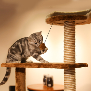 Muebles de gato grande árbol con hamaca con rascador de Sisal Post y gato de la <span class=keywords><strong>casa</strong></span> del árbol - Product Image 4