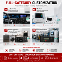 Teclado Numérico de Membrana Flexible a Prueba de Agua IP67 Personalizado para la Industria, Panel de Botones de PCB con Matriz Numérica 3*4 en Relieve de Acero Inoxidable