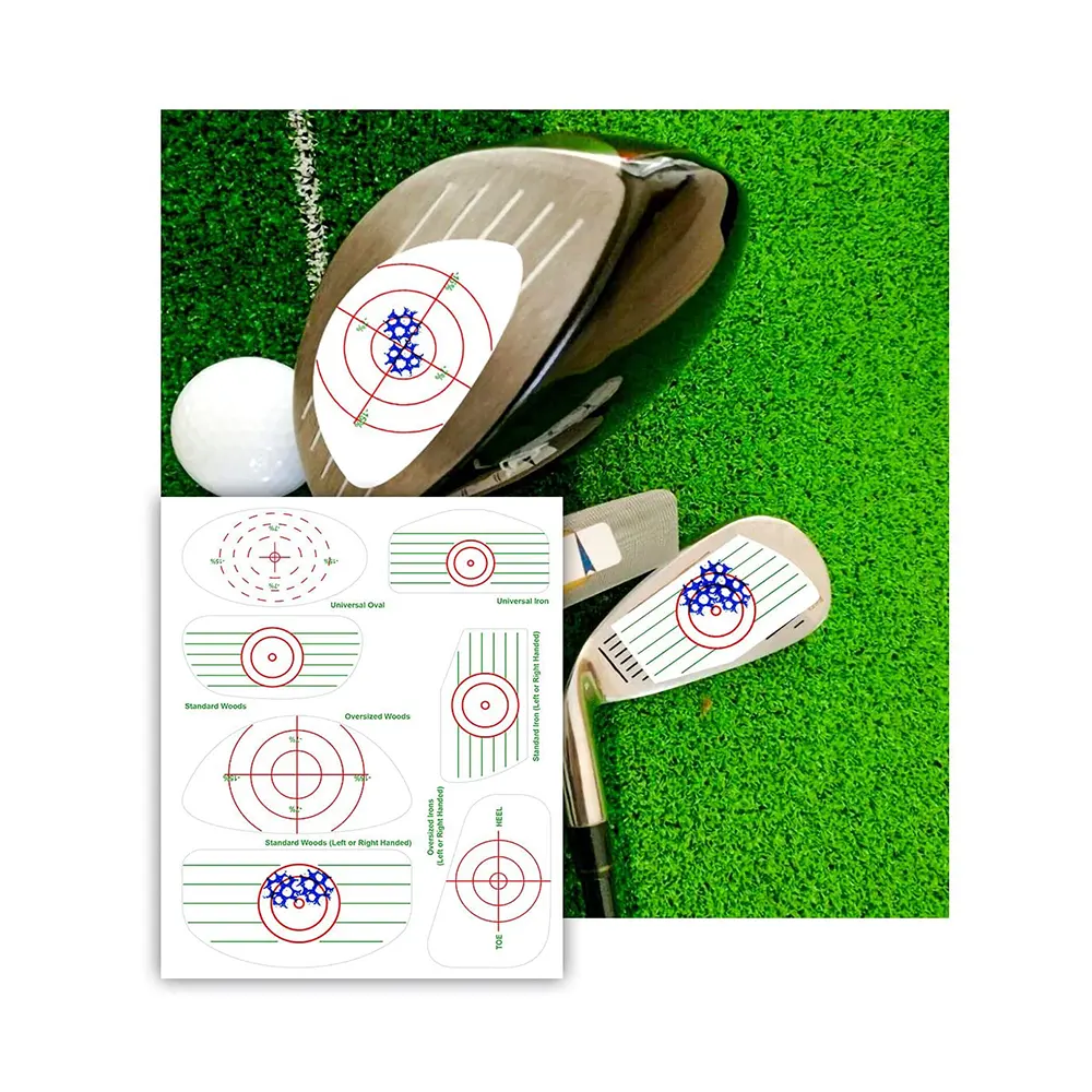 Blue <span class=keywords><strong>Golf</strong></span> Impact Stickers Oversized Voor Strijkijzers Driver Woods Putters Professionele Golfbal Raken Recorder Swing <span class=keywords><strong>Trainer</strong></span>
