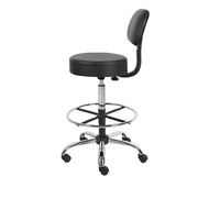Chaise de dragon de sable à dossier tournant en cuir avec anneau de fer réglable en hauteur