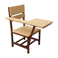 Ensemble de chaise et de bureau de classe ergonomique réglable moderne en bois, chaise d'étude pour adultes, bureau et chaise de classe pour étudiants