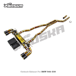 Tuyaux d'échappement en titane de performance OEM pour BMW 530/540/540i G30/G38 2.0T/3.0T B48 2017-2023, système d'échappement de course, silencieux - Product Image 6