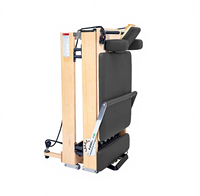Reformer de Pilates professionnel pliable en bois d'érable avec tous les accessoires et 5 ressorts coréens pour la maison, le studio de yoga et le bien-être corporel