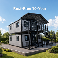 Suite de jardin A1 ignifuge, sans interstice, 20 pieds, 2 unités par 40HQ, avec 2 conteneurs modulaires isolés et empilables pour dortoir universitaire